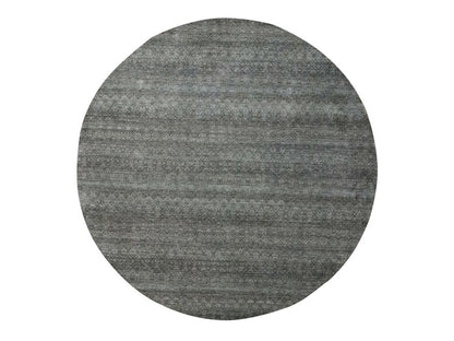 Modern / Contemporary hand-knotted wool rug in Gray, 11'11" x 11'11" — SKU O076906