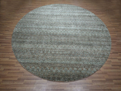 Modern / Contemporary hand-knotted wool rug in Gray, 11'11" x 11'11" — SKU O076906 (view 2)