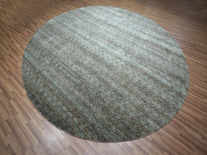 Modern / Contemporary hand-knotted wool rug in Gray, 11'11" x 11'11" — SKU O076906 (view 3)