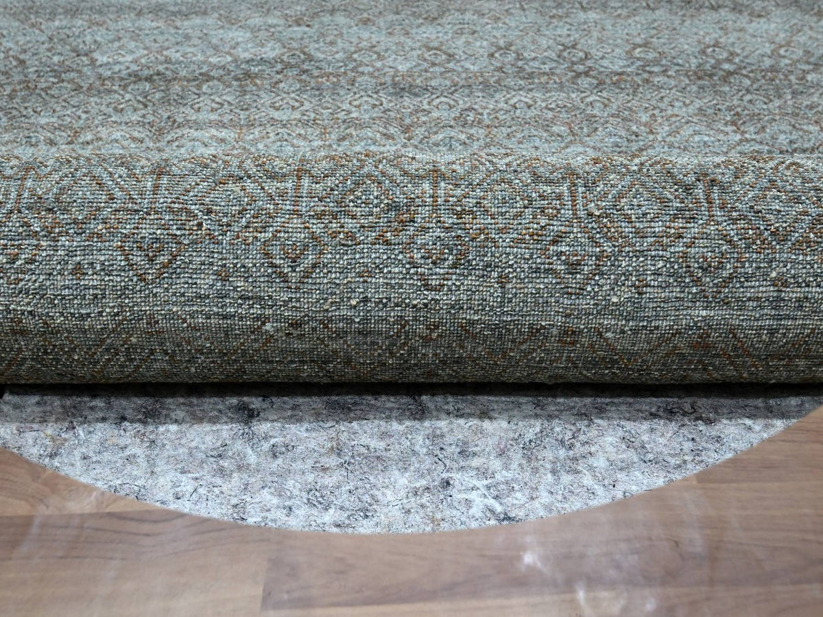 Modern / Contemporary hand-knotted wool rug in Gray, 11'11" x 11'11" — SKU O076906 (view 4)