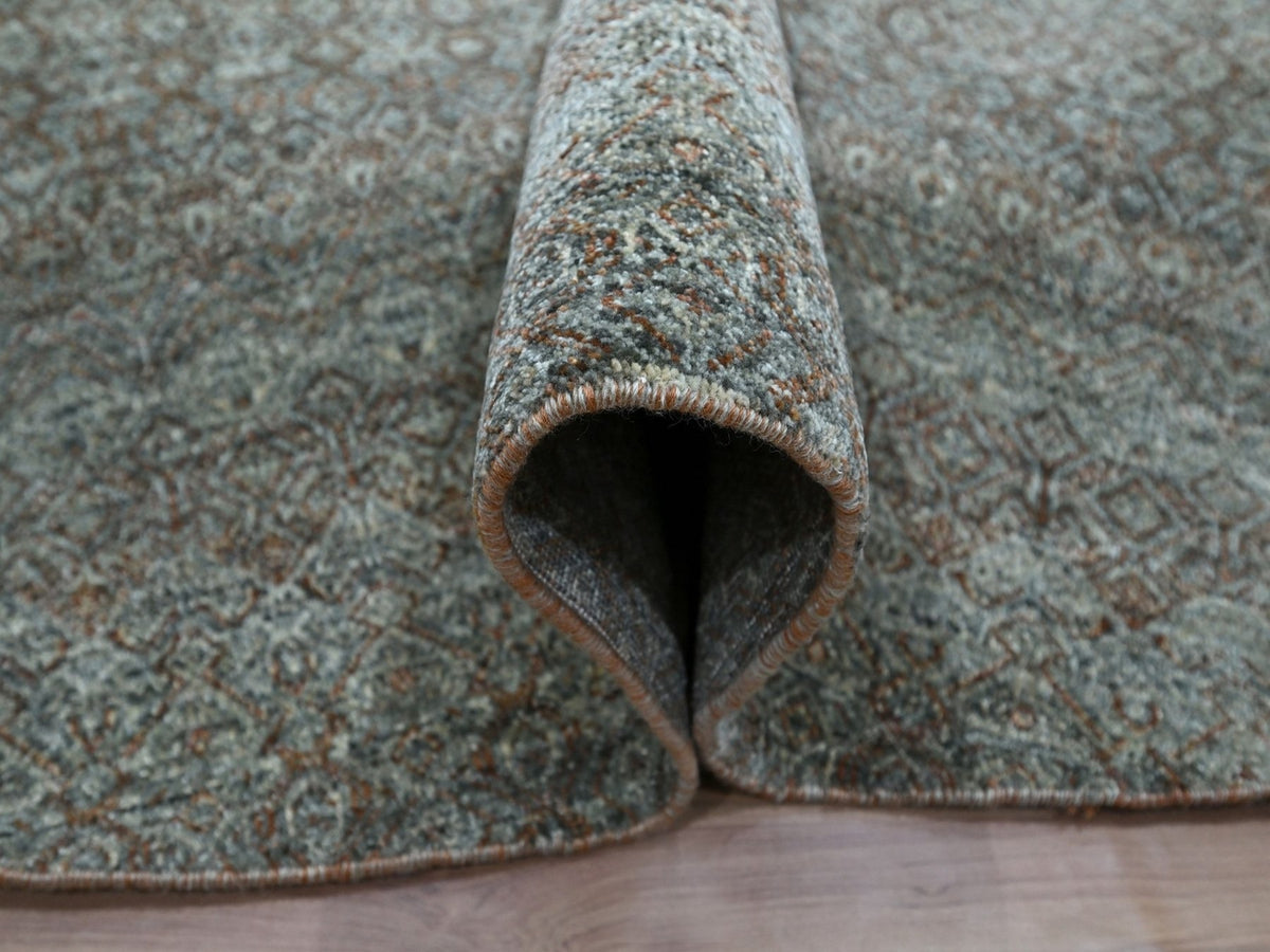 Modern / Contemporary hand-knotted wool rug in Gray, 11'11" x 11'11" — SKU O076906 (view 5)