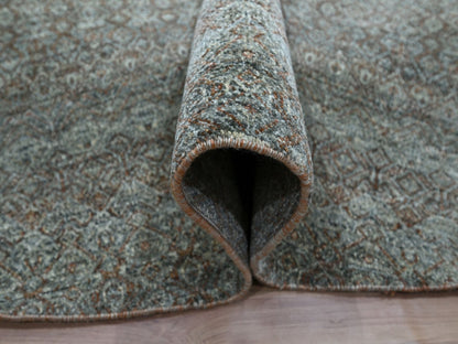 Modern / Contemporary hand-knotted wool rug in Gray, 11'11" x 11'11" — SKU O076906 (view 5)