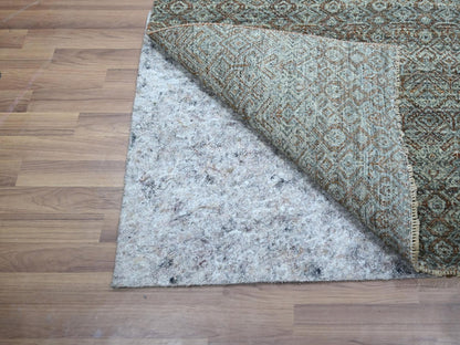 Modern / Contemporary hand-knotted wool runner in Gray, 2'6" x 22'1" — SKU O076907 (view 3)