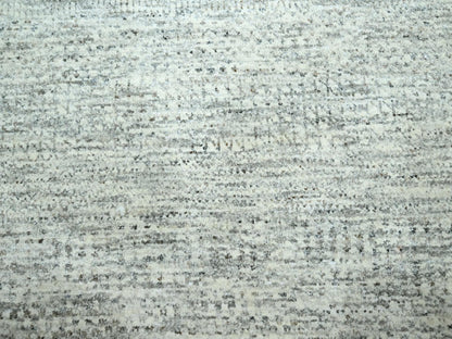 Grey 12'1" x 15'0" Modern and Contemporary Hand knotted Wool Rug - Sku: O076920