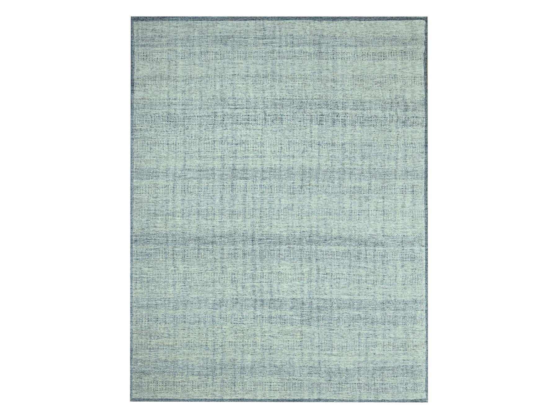 Blue 12'0" x 15'0" Modern and Contemporary Hand knotted Wool Rug - Sku: O076921