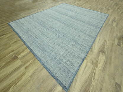 Blue 12'0" x 15'0" Modern and Contemporary Hand knotted Wool Rug - Sku: O076921