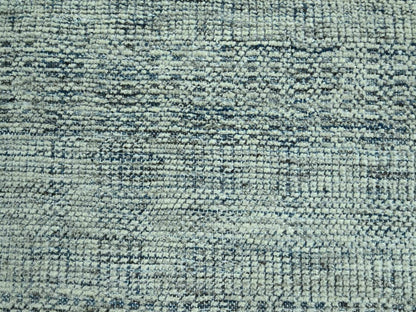 Blue 12'0" x 15'0" Modern and Contemporary Hand knotted Wool Rug - Sku: O076921