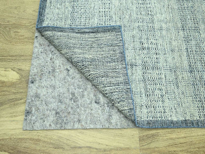 Blue 10'1" x 13'10" Modern and Contemporary Hand knotted Wool Rug - Sku: O076922