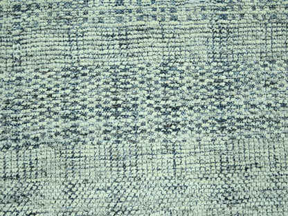 Blue 10'1" x 13'10" Modern and Contemporary Hand knotted Wool Rug - Sku: O076922