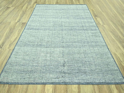 Blue 8'11" x 11'11" Modern and Contemporary Hand knotted Wool Rug - Sku: O076923