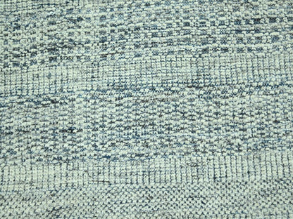 Blue 8'11" x 11'11" Modern and Contemporary Hand knotted Wool Rug - Sku: O076923