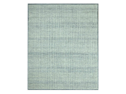 Blue 8'0" x 10'0" Modern and Contemporary Hand knotted Wool Rug - Sku: O076924