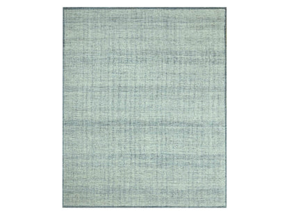 Blue 8'0" x 10'2" Modern and Contemporary Hand knotted Wool Rug - Sku: O076925