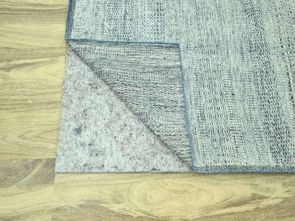Blue 8'0" x 10'2" Modern and Contemporary Hand knotted Wool Rug - Sku: O076925