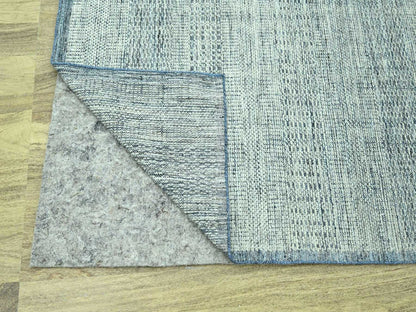 Blue 8'2" x 9'11" Modern and Contemporary Hand knotted Wool Rug - Sku: O076926