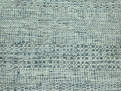 Blue 8'2" x 9'11" Modern and Contemporary Hand knotted Wool Rug - Sku: O076926