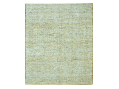 Modern / Contemporary hand-knotted wool rug in Yellow, 11'10" x 14'11" — SKU O076928