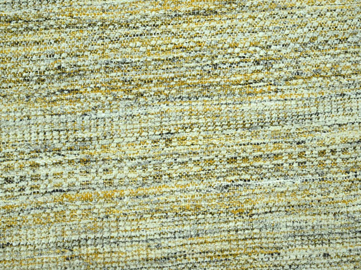 Modern / Contemporary hand-knotted wool rug in Yellow, 11'10" x 14'11" — SKU O076928 (view 8)
