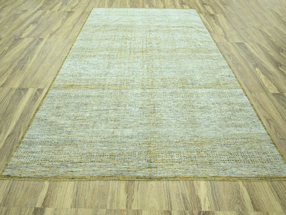 Modern / Contemporary hand-knotted wool rug in Yellow, 9'2" x 12' — SKU O076929 (view 2)