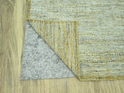 Modern / Contemporary hand-knotted wool rug in Yellow, 9'2" x 12' — SKU O076929 (view 4)