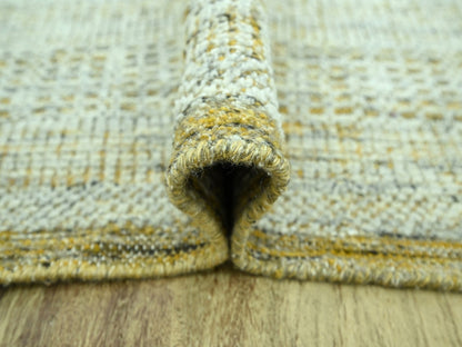 Modern / Contemporary hand-knotted wool rug in Yellow, 9'2" x 12' — SKU O076929 (view 5)