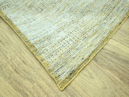 Modern / Contemporary hand-knotted wool rug in Yellow, 9'2" x 12' — SKU O076929 (view 6)