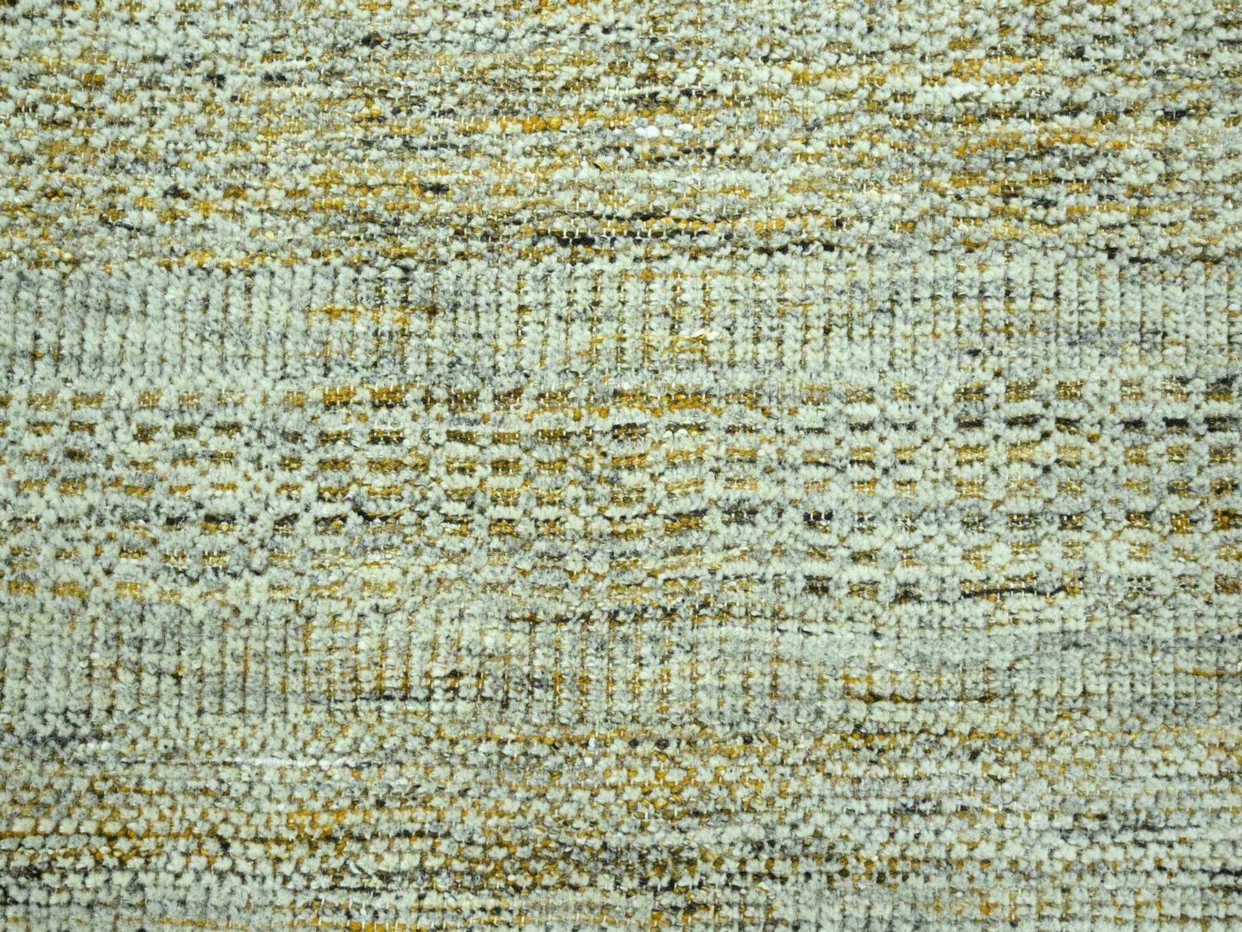 Modern / Contemporary hand-knotted wool rug in Yellow, 9'2" x 12' — SKU O076929 (view 8)