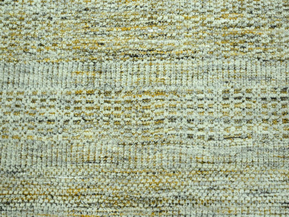Modern / Contemporary hand-knotted wool rug in Yellow, 9'2" x 12' — SKU O076929 (view 8)