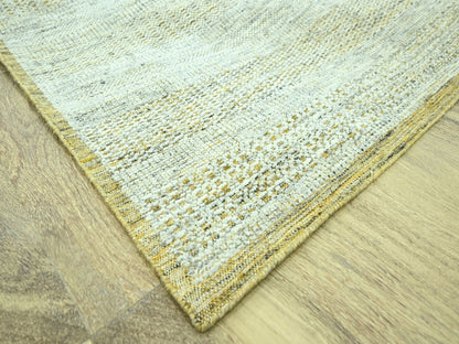 Modern / Contemporary hand-knotted wool rug in Yellow, 9'11" x 13'11" — SKU O076930 (view 6)