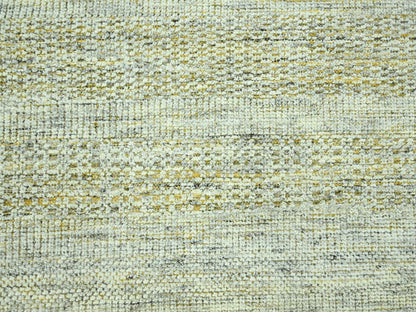 Modern / Contemporary hand-knotted wool rug in Yellow, 9'11" x 13'11" — SKU O076930 (view 8)
