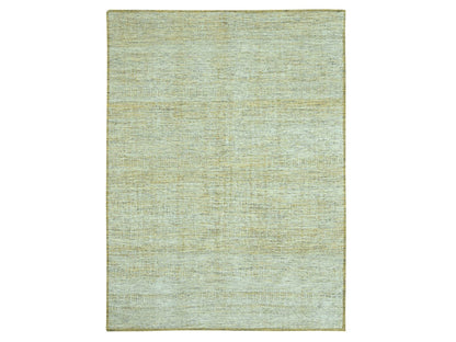 Modern / Contemporary hand-knotted wool rug in Yellow, 10'2" x 13'10" — SKU O076931