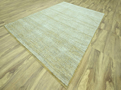 Modern / Contemporary hand-knotted wool rug in Yellow, 10'2" x 13'10" — SKU O076931 (view 3)