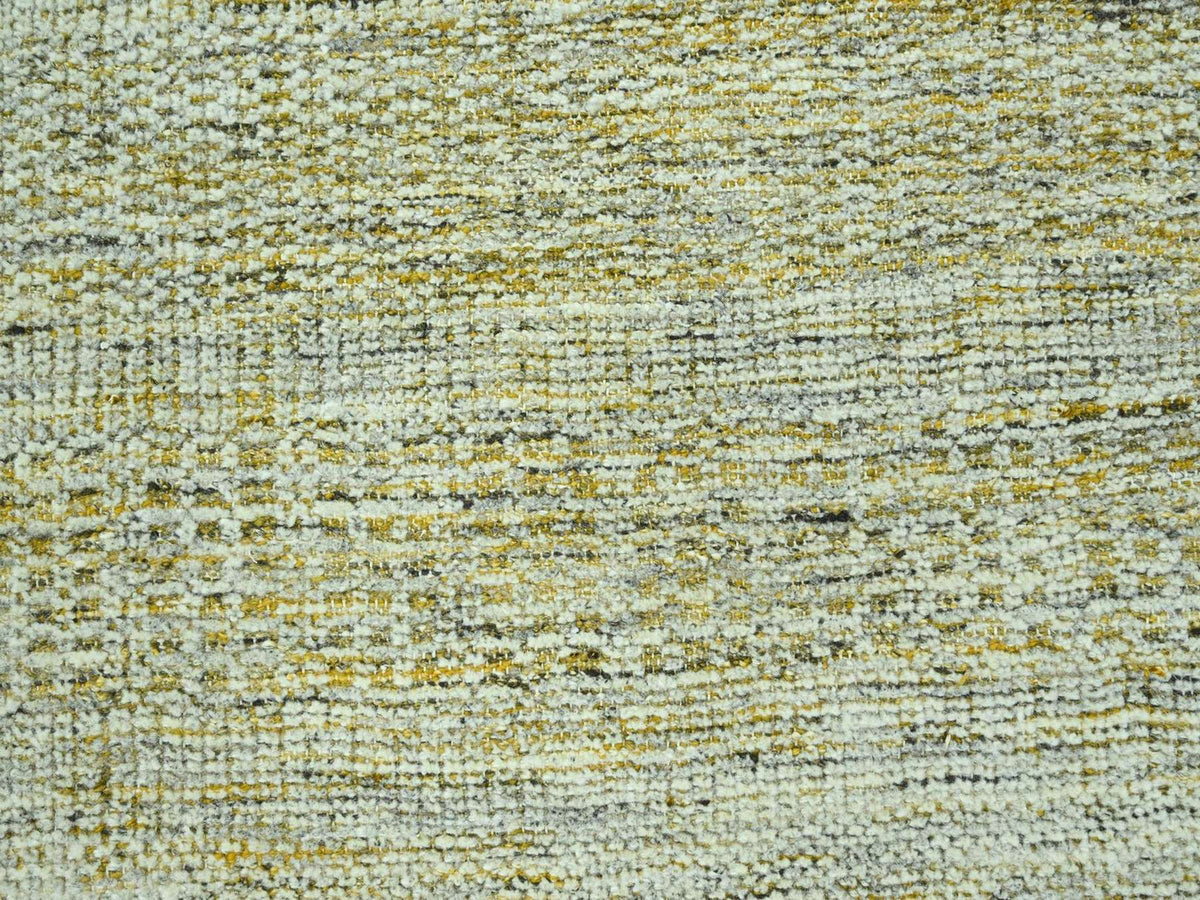 Modern / Contemporary hand-knotted wool rug in Yellow, 10'2" x 13'10" — SKU O076931 (view 8)