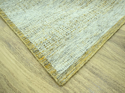 Modern / Contemporary hand-knotted wool rug in Yellow, 10' x 13'11" — SKU O076934 (view 6)