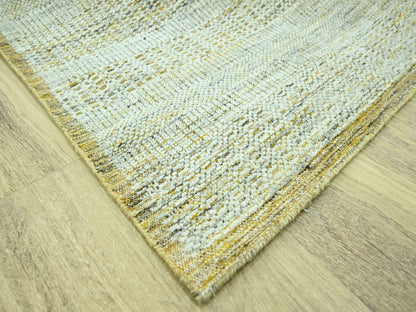 Modern / Contemporary hand-knotted wool rug in Yellow, 8'1" x 10'2" — SKU O076935 (view 6)