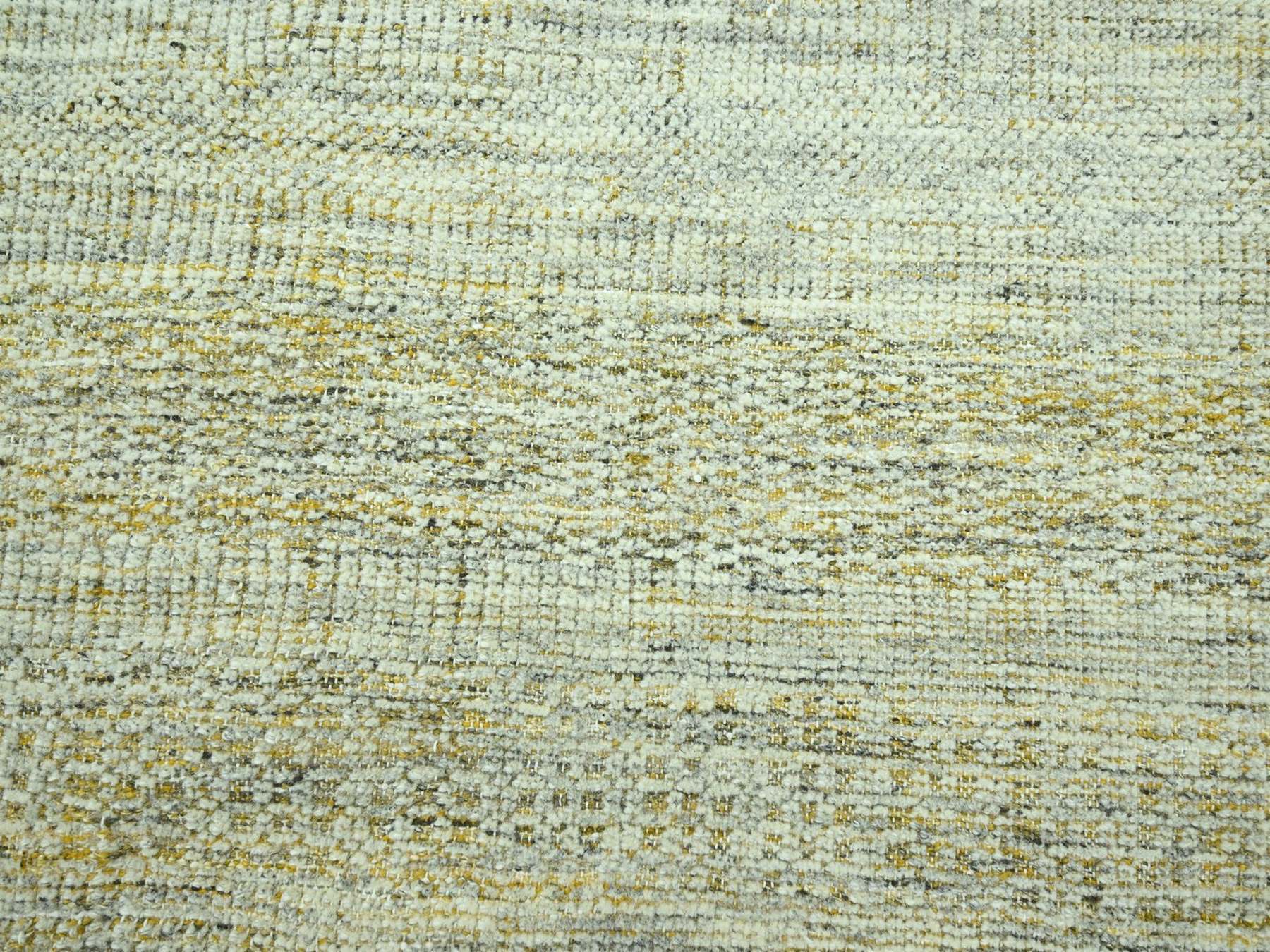 Modern / Contemporary hand-knotted wool rug in Yellow, 7'11" x 9'10" — SKU O076940 (view 8)