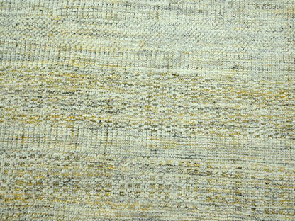 Modern / Contemporary hand-knotted wool rug in Yellow, 7'11" x 9'10" — SKU O076940 (view 8)