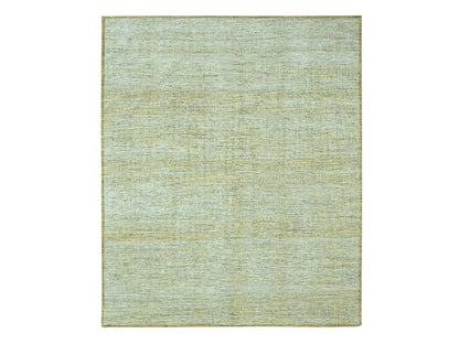 Modern / Contemporary hand-knotted wool rug in Yellow, 8'2" x 10' — SKU O076941