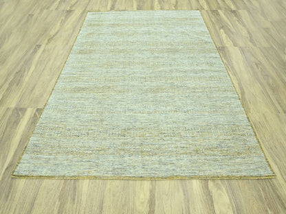 Modern / Contemporary hand-knotted wool rug in Yellow, 8'2" x 10' — SKU O076941 (view 2)