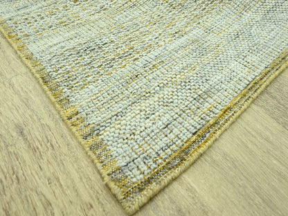 Modern / Contemporary hand-knotted wool rug in Yellow, 8'2" x 10' — SKU O076941 (view 6)