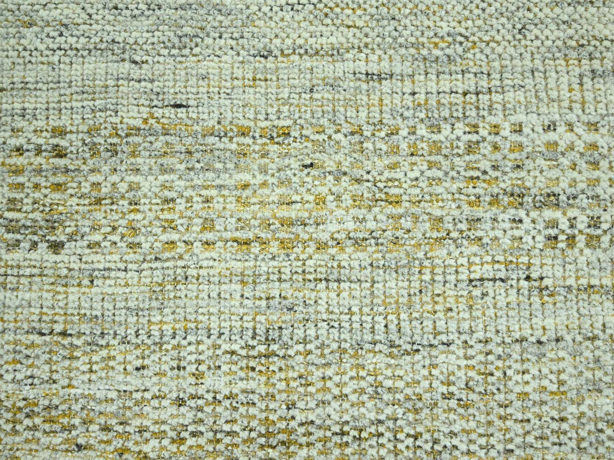 Modern / Contemporary hand-knotted wool rug in Yellow, 8'2" x 10' — SKU O076941 (view 8)