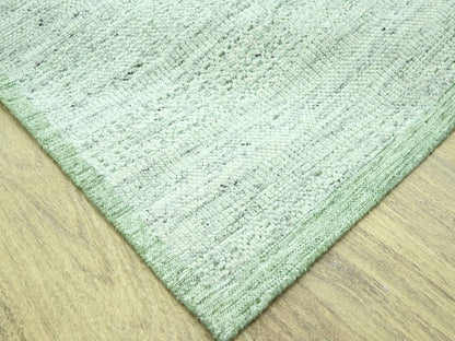 Green 8'11" x 12'1" Modern and Contemporary Hand knotted Wool Rug - Sku: O076942