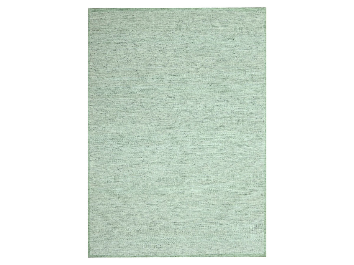 Modern / Contemporary hand-knotted wool rug in Green, 9'11" x 14' — SKU O076943