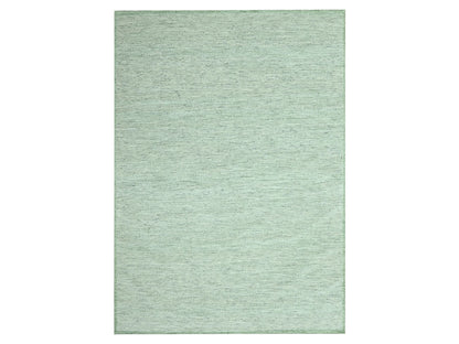 Modern / Contemporary hand-knotted wool rug in Green, 9'11" x 14' — SKU O076943