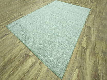 Green 9'11" x 14'0" Modern and Contemporary Hand knotted Wool Rug - Sku: O076943