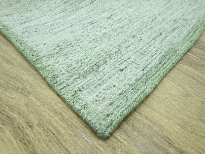 Green 9'11" x 14'0" Modern and Contemporary Hand knotted Wool Rug - Sku: O076943