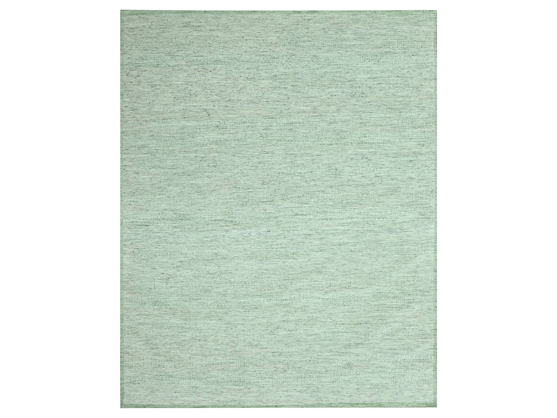 Green 11'10" x 14'10" Modern and Contemporary Hand knotted Wool Rug - Sku: O076944