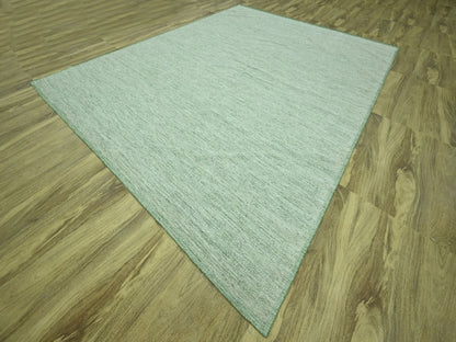 Green 11'10" x 14'10" Modern and Contemporary Hand knotted Wool Rug - Sku: O076944