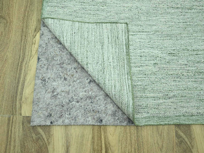 Green 11'10" x 14'10" Modern and Contemporary Hand knotted Wool Rug - Sku: O076944