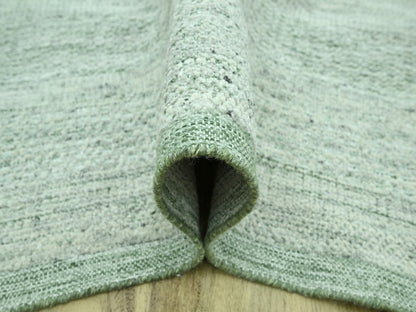 Green 11'10" x 14'10" Modern and Contemporary Hand knotted Wool Rug - Sku: O076944